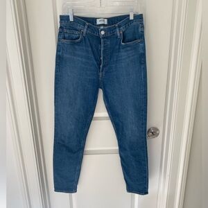 Agolde Classic Blue Button Fly Women's Jeans Size 29
